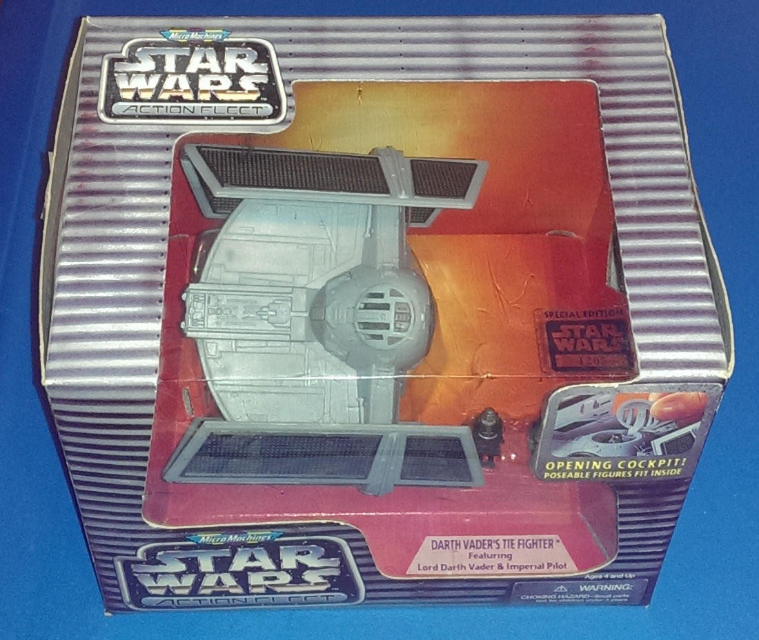 STAR WARS ACTION FLEET SERIES DARTH VADER/'S TIE FIGHTER ADVANCED